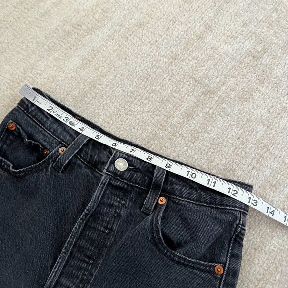 Levi's Premium Ribcage Bootcut Button Fly High Rise Jeans 26 - Picture 9 of 11